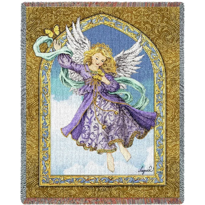 Wool blankets with natural warmth and insulationWool blankets with natural warmth and insulationLavender Angel Blanket
