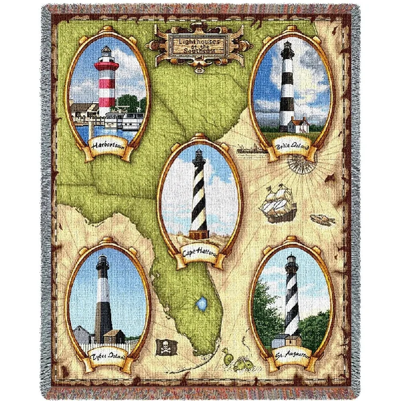Queen - size blankets for standard - sized bedsQueen - size blankets for standard - sized bedsLighthouses of the Southeast II Blanket Queen - size blankets for standard - sized bedsQueen - size blankets for standard - sized bedsLighthouses of the Southeast II Blanket