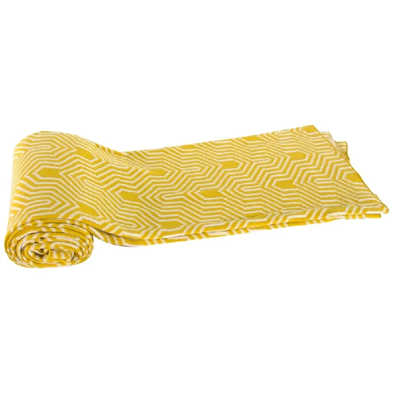 Recycled polyester blankets for an eco - conscious optionRecycled polyester blankets for an eco - conscious optionCotton Yellow Geometric Throw Blanket Recycled polyester blankets for an eco - conscious optionRecycled polyester blankets for an eco - conscious optionCotton Yellow Geometric Throw Blanket