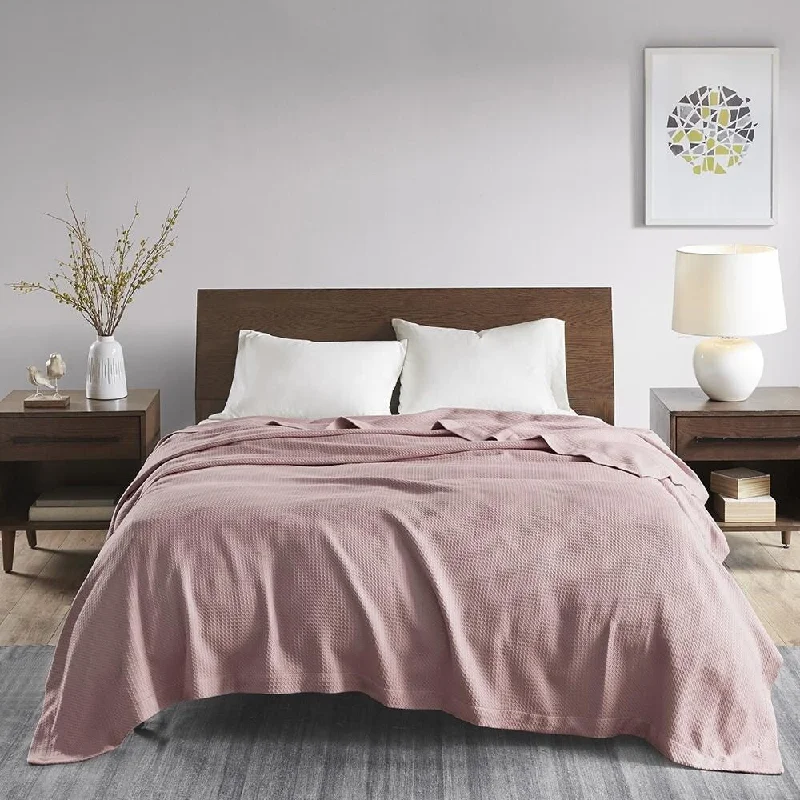 Cotton blankets for breathability and a lightweight feelCotton blankets for breathability and a lightweight feelFull/Queen 100% Certified Egyptian Cotton Bedding Blanket Rose