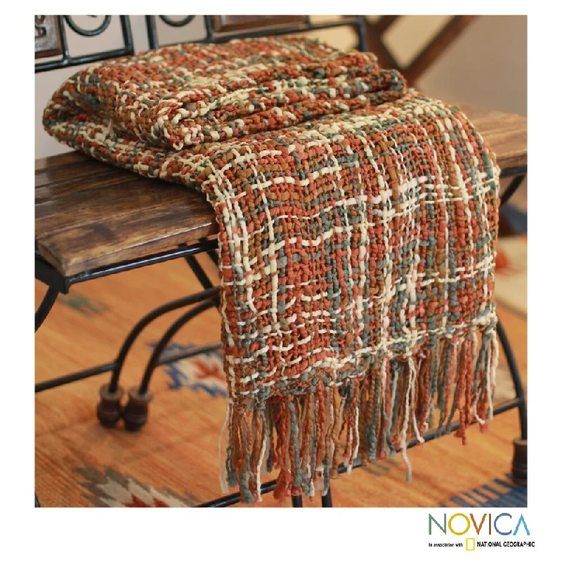 Recycled polyester blankets for an eco - conscious optionRecycled polyester blankets for an eco - conscious optionHandmade Joyous Earth 100% Acrylic Fringe Orange Brown Cream Olive Soft Decorator Accent Woven Throw (India) Recycled polyester blankets for an eco - conscious optionRecycled polyester blankets for an eco - conscious optionHandmade Joyous Earth 100% Acrylic Fringe Orange Brown Cream Olive Soft Decorator Accent Woven Throw (India)