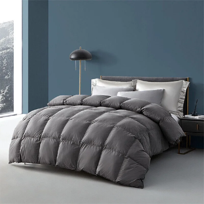 Recycled polyester blankets for an eco - conscious optionRecycled polyester blankets for an eco - conscious optionKing All Season Comforter Duvet Solid Grey