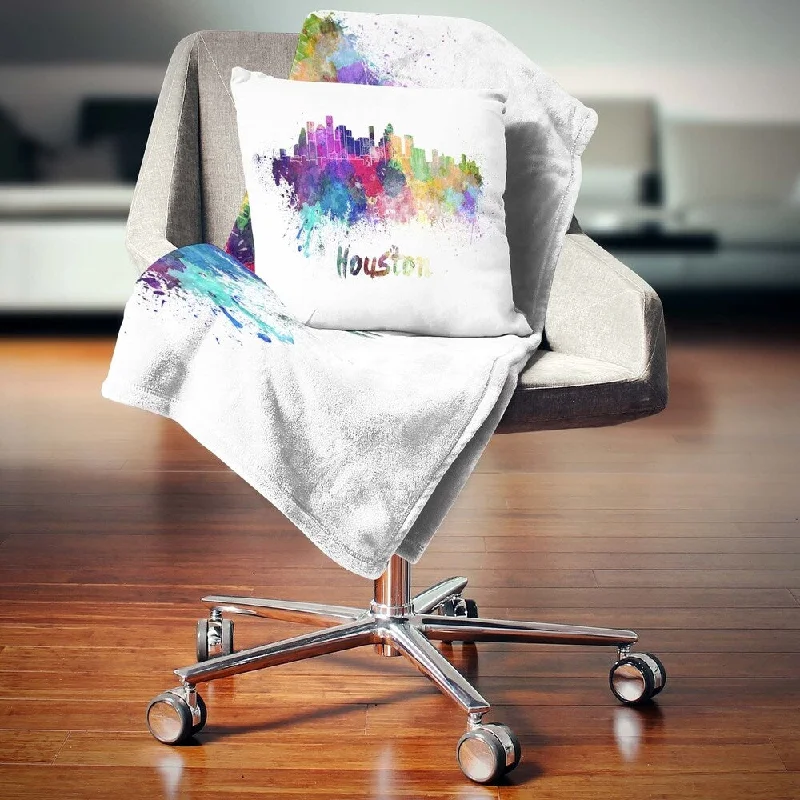 Silk blankets with a smooth and elegant touchSilk blankets with a smooth and elegant touchDesignart 'Houston Skyline' Cityscape Throw Blanket Silk blankets with a smooth and elegant touchSilk blankets with a smooth and elegant touchDesignart 'Houston Skyline' Cityscape Throw Blanket