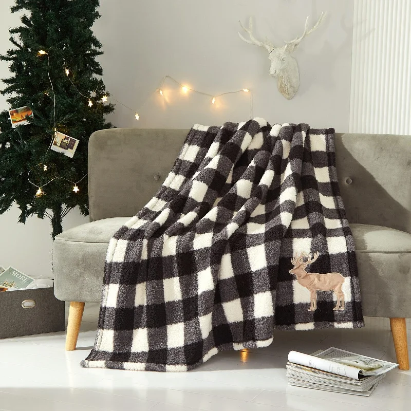 Black/White Buffalo Plaid