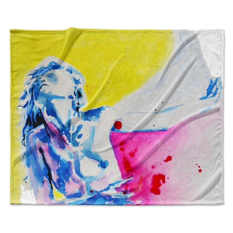 Queen - size blankets for standard - sized bedsQueen - size blankets for standard - sized bedsKESS InHouse Cecibd "Painful" Fleece Blanket - Multi-color - 80" x 60" Queen - size blankets for standard - sized bedsQueen - size blankets for standard - sized bedsKESS InHouse Cecibd "Painful" Fleece Blanket - Multi-color - 80" x 60"
