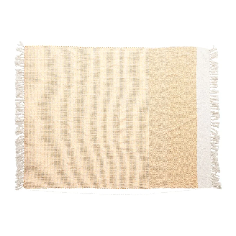 Cashmere blankets for ultimate softness and luxuryCashmere blankets for ultimate softness and luxuryWoven Recycled Cotton Blend Throw with Tassels, Yellow & Cream Color Cashmere blankets for ultimate softness and luxuryCashmere blankets for ultimate softness and luxuryWoven Recycled Cotton Blend Throw with Tassels, Yellow & Cream Color