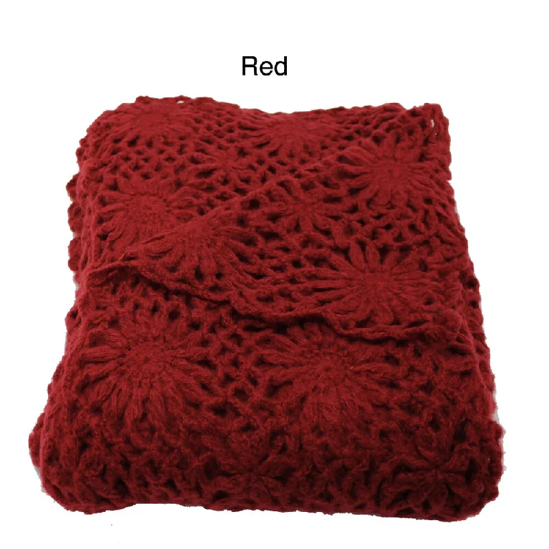 Silk blankets with a smooth and elegant touchSilk blankets with a smooth and elegant touchHelen Crochet Floral Throw