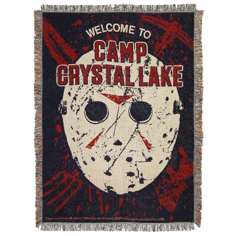 Cotton blankets for breathability and a lightweight feelCotton blankets for breathability and a lightweight feelFriday The 13Th Welcome To Woven Tapestry Throw Cotton blankets for breathability and a lightweight feelCotton blankets for breathability and a lightweight feelFriday The 13Th Welcome To Woven Tapestry Throw