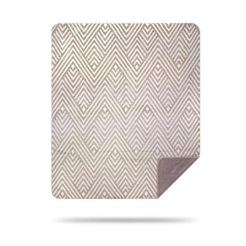 Rayon from bamboo blankets for a silky and breathable feelRayon from bamboo blankets for a silky and breathable feelDenali Zig Zags/Light Grey Microplush Blanket Rayon from bamboo blankets for a silky and breathable feelRayon from bamboo blankets for a silky and breathable feelDenali Zig Zags/Light Grey Microplush Blanket