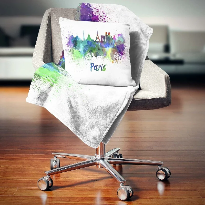 Queen - size blankets for standard - sized bedsQueen - size blankets for standard - sized bedsDesignart 'Paris Skyline' Cityscape Throw Blanket Queen - size blankets for standard - sized bedsQueen - size blankets for standard - sized bedsDesignart 'Paris Skyline' Cityscape Throw Blanket