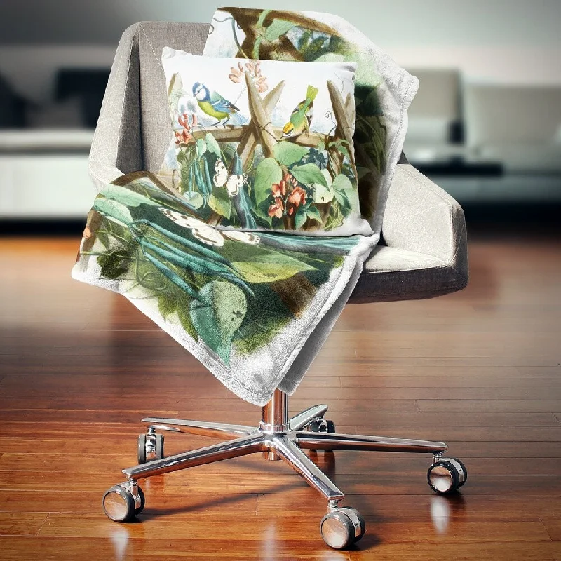 Rayon from bamboo blankets for a silky and breathable feelRayon from bamboo blankets for a silky and breathable feelDesignart 'Colorful Birds Sitting on Branches' Animal Throw Blanket