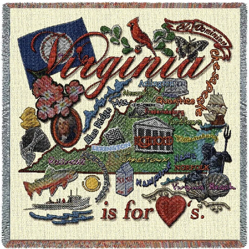 King - size blankets to cover large beds comfortablyKing - size blankets to cover large beds comfortablyVirginia State Small Blanket