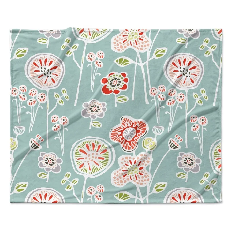 Fleece blankets for a cozy and plush textureFleece blankets for a cozy and plush textureKESS InHouse Gill Eggleston "Folky Floral Light Jade" Fleece Blanket - Multi-color - 80" x 60" Fleece blankets for a cozy and plush textureFleece blankets for a cozy and plush textureKESS InHouse Gill Eggleston "Folky Floral Light Jade" Fleece Blanket - Multi-color - 80" x 60"