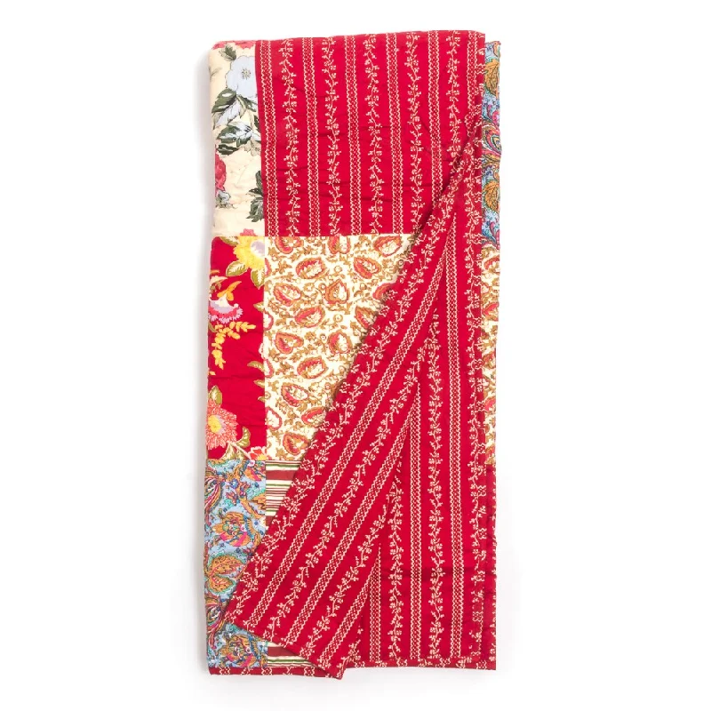 King - size blankets to cover large beds comfortablyKing - size blankets to cover large beds comfortablyMarona Red Floral Patchwork Quilted Throw King - size blankets to cover large beds comfortablyKing - size blankets to cover large beds comfortablyMarona Red Floral Patchwork Quilted Throw
