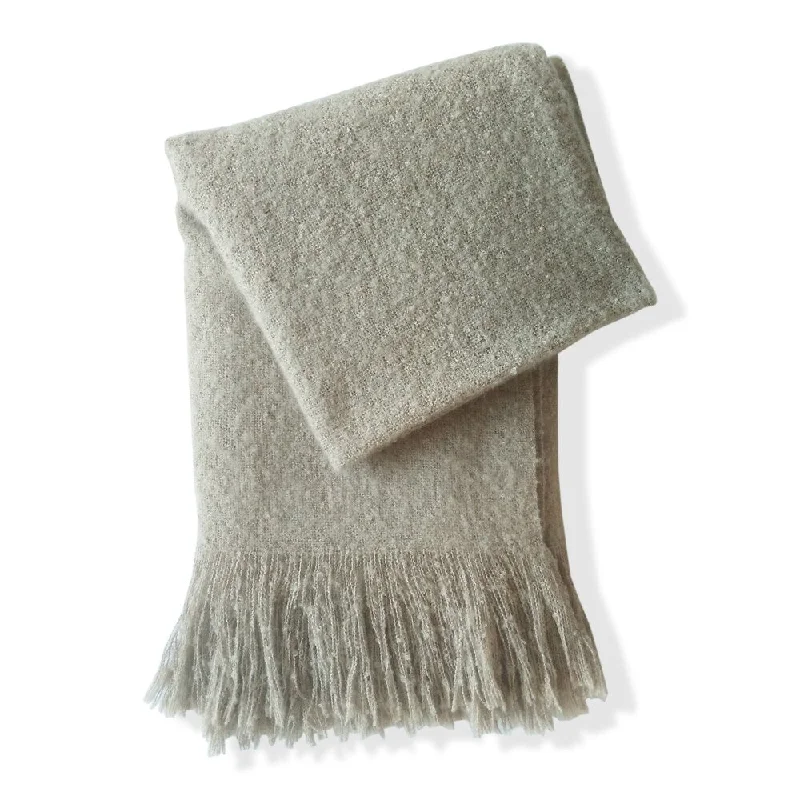 Mohair blankets with a unique sheen and softnessMohair blankets with a unique sheen and softnessSuper Soft Heather Throw Blanket with fringe-50" x 60"-Beige -100% Polyester-Machine wash Mohair blankets with a unique sheen and softnessMohair blankets with a unique sheen and softnessSuper Soft Heather Throw Blanket with fringe-50" x 60"-Beige -100% Polyester-Machine wash