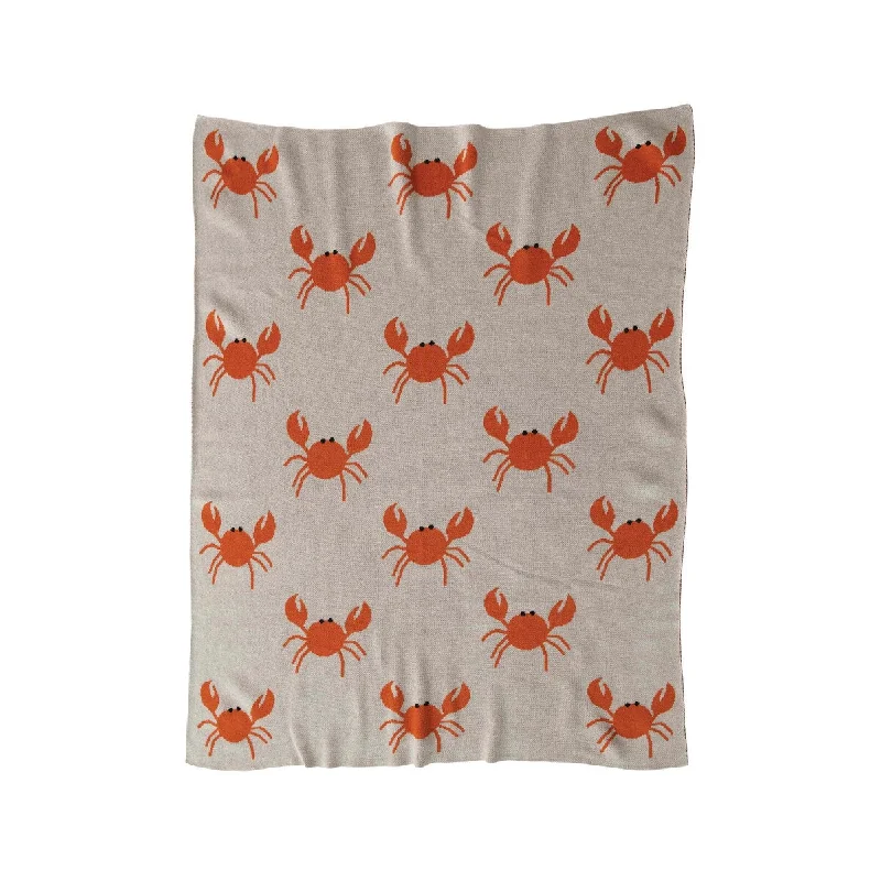 Wool blankets with natural warmth and insulationWool blankets with natural warmth and insulationCotton Knit Baby Blanket with Crabs, Cream Color & Orange Wool blankets with natural warmth and insulationWool blankets with natural warmth and insulationCotton Knit Baby Blanket with Crabs, Cream Color & Orange
