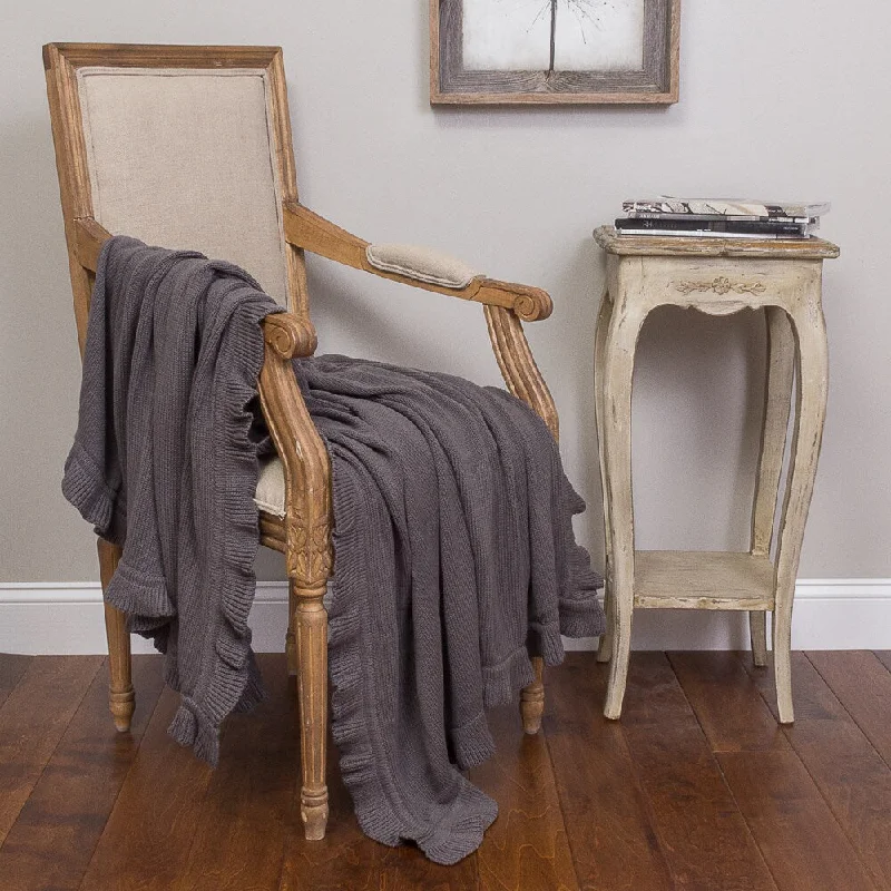 Cotton blankets for breathability and a lightweight feelCotton blankets for breathability and a lightweight feelQuarrie Grey Cotton Ruffled Throw Cotton blankets for breathability and a lightweight feelCotton blankets for breathability and a lightweight feelQuarrie Grey Cotton Ruffled Throw