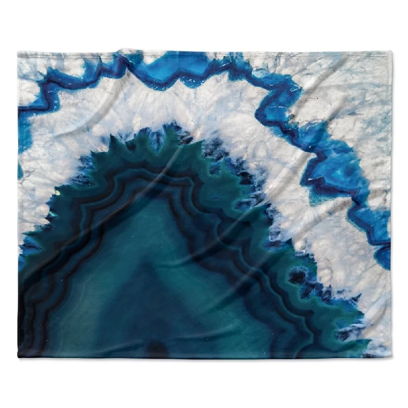 Linen blankets with a rustic and textured lookLinen blankets with a rustic and textured lookKESS InHouse KESS Original "Blue Geode" Fleece Blanket - Multi-color - 60" x 50" Linen blankets with a rustic and textured lookLinen blankets with a rustic and textured lookKESS InHouse KESS Original "Blue Geode" Fleece Blanket - Multi-color - 60" x 50"