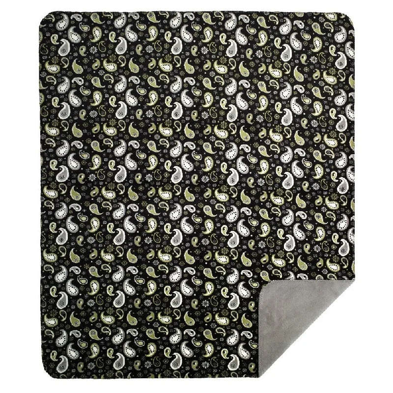 Cotton blankets for breathability and a lightweight feelCotton blankets for breathability and a lightweight feelDenali Perfectly Paisley Sterling Micro-plush Throw Blanket - N/A