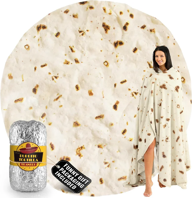 Cotton blankets for breathability and a lightweight feelCotton blankets for breathability and a lightweight feelTortilla Throw Blanket with Burrito Wrap Gift Packaging, 60 Inch Cotton blankets for breathability and a lightweight feelCotton blankets for breathability and a lightweight feelTortilla Throw Blanket with Burrito Wrap Gift Packaging, 60 Inch