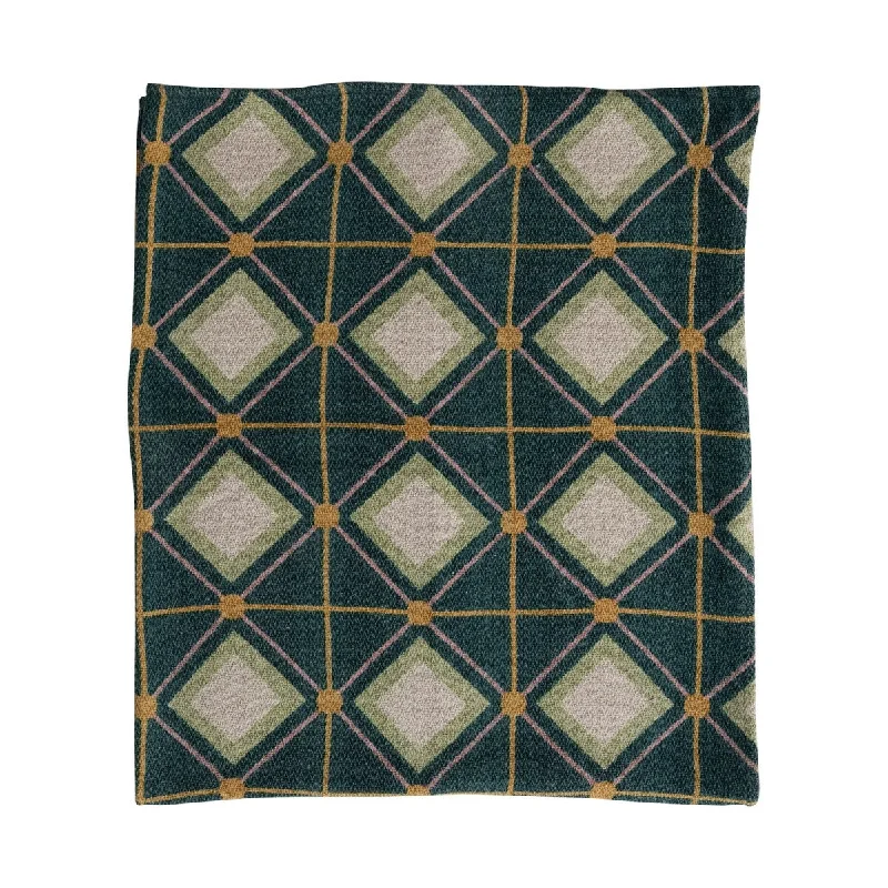 King - size blankets to cover large beds comfortablyKing - size blankets to cover large beds comfortablyRecycled Cotton Blend Printed Throw with Diamond Pattern King - size blankets to cover large beds comfortablyKing - size blankets to cover large beds comfortablyRecycled Cotton Blend Printed Throw with Diamond Pattern