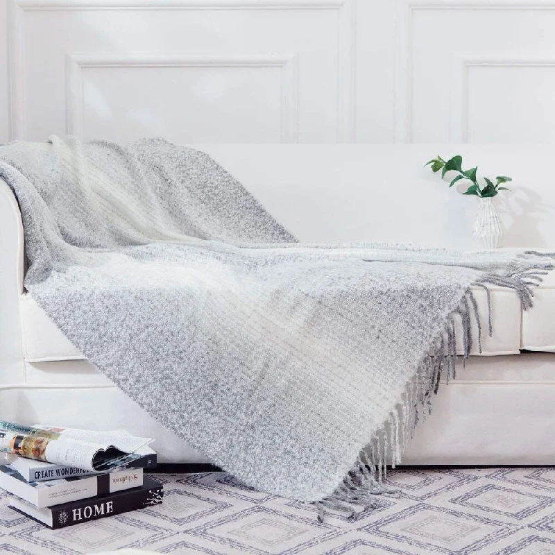Queen - size blankets for standard - sized bedsQueen - size blankets for standard - sized bedsCheer Collection Gray Ombre 50" x 60" Throw Blanket Queen - size blankets for standard - sized bedsQueen - size blankets for standard - sized bedsCheer Collection Gray Ombre 50" x 60" Throw Blanket