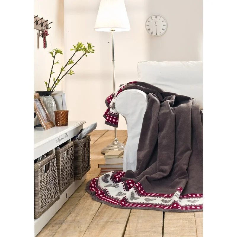 Rayon from bamboo blankets for a silky and breathable feelRayon from bamboo blankets for a silky and breathable feelIBENA Sorrento Heart Border Oversized Throw Rayon from bamboo blankets for a silky and breathable feelRayon from bamboo blankets for a silky and breathable feelIBENA Sorrento Heart Border Oversized Throw