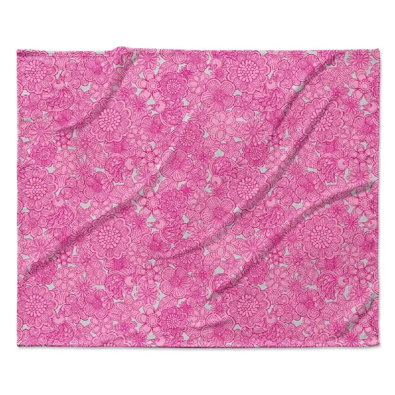 Silk blankets with a smooth and elegant touchSilk blankets with a smooth and elegant touchKESS InHouse Julia Grifol "Welcome Birds Pink Garden" Fleece Blanket - Multi-color - 60" x 50" Silk blankets with a smooth and elegant touchSilk blankets with a smooth and elegant touchKESS InHouse Julia Grifol "Welcome Birds Pink Garden" Fleece Blanket - Multi-color - 60" x 50"