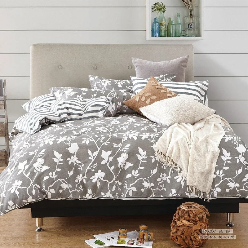 Linen blankets with a rustic and textured lookLinen blankets with a rustic and textured lookKing Duvet Cover Set 100% Cotton Flowers Grey Linen blankets with a rustic and textured lookLinen blankets with a rustic and textured lookKing Duvet Cover Set 100% Cotton Flowers Grey