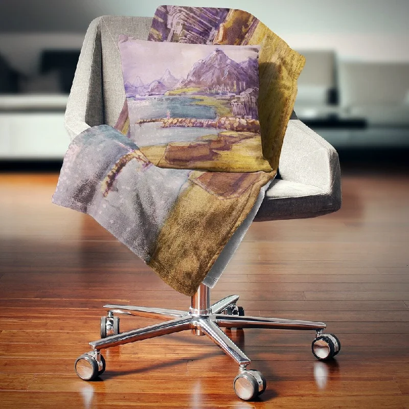 Bamboo fiber blankets with natural antibacterial propertiesBamboo fiber blankets with natural antibacterial propertiesDesignart 'Purple Hills' Landscape Fleece Throw Blanket