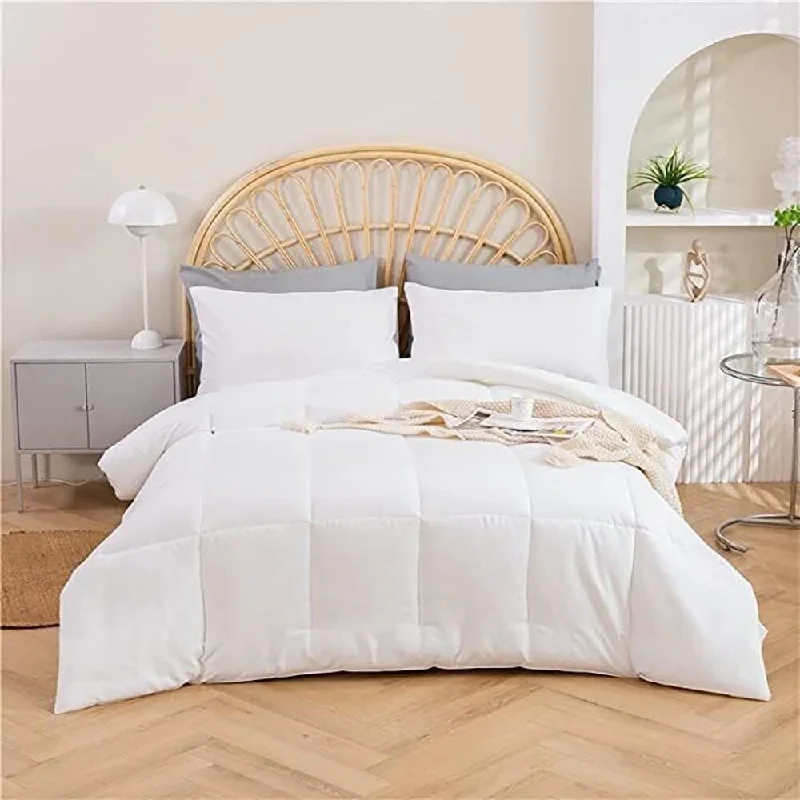 Synthetic fiber blend blankets for a budget - friendly choiceSynthetic fiber blend blankets for a budget - friendly choice5pc Queen Size Bedding Sets with Comforter White
