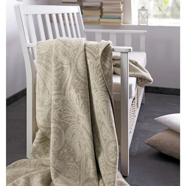 Recycled polyester blankets for an eco - conscious optionRecycled polyester blankets for an eco - conscious optionSorrento Natural Paisley Oversize Throw Recycled polyester blankets for an eco - conscious optionRecycled polyester blankets for an eco - conscious optionSorrento Natural Paisley Oversize Throw