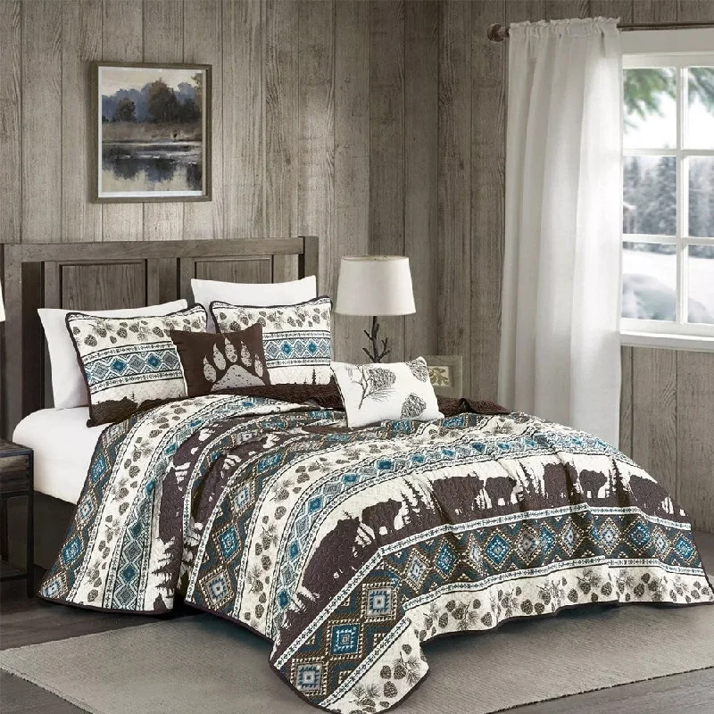 Chenille blankets with a thick and fuzzy textureChenille blankets with a thick and fuzzy texture5pc Queen Southwestern Big Bear Aztec Quilt Coverlet Blue Chenille blankets with a thick and fuzzy textureChenille blankets with a thick and fuzzy texture5pc Queen Southwestern Big Bear Aztec Quilt Coverlet Blue