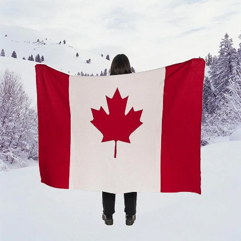 Queen - size blankets for standard - sized bedsQueen - size blankets for standard - sized bedsCanada Flag Throw