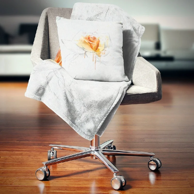 Mohair blankets with a unique sheen and softnessMohair blankets with a unique sheen and softnessDesignart 'Yellow Rose Sketch on White Back' Flower Throw Blanket Mohair blankets with a unique sheen and softnessMohair blankets with a unique sheen and softnessDesignart 'Yellow Rose Sketch on White Back' Flower Throw Blanket