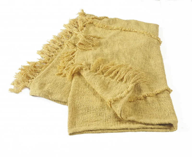 Queen - size blankets for standard - sized bedsQueen - size blankets for standard - sized beds60" X 50" Yellow Woven Cotton Throw Blanket with Fringe Queen - size blankets for standard - sized bedsQueen - size blankets for standard - sized beds60" X 50" Yellow Woven Cotton Throw Blanket with Fringe