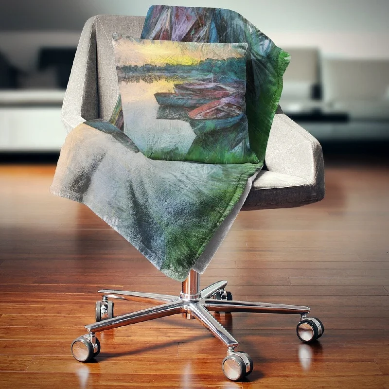 Silk blankets with a smooth and elegant touchSilk blankets with a smooth and elegant touchDesignart 'Fishing Boats by River Watercolor' Landscape Fleece Throw Blanket Silk blankets with a smooth and elegant touchSilk blankets with a smooth and elegant touchDesignart 'Fishing Boats by River Watercolor' Landscape Fleece Throw Blanket