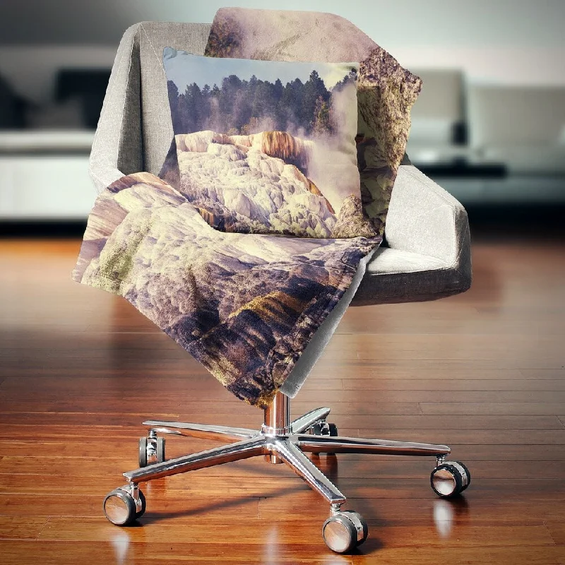 Cotton blankets for breathability and a lightweight feelCotton blankets for breathability and a lightweight feelDesignart 'Mammoth Hot Springs View' Landscape Fleece Throw Blanket Cotton blankets for breathability and a lightweight feelCotton blankets for breathability and a lightweight feelDesignart 'Mammoth Hot Springs View' Landscape Fleece Throw Blanket