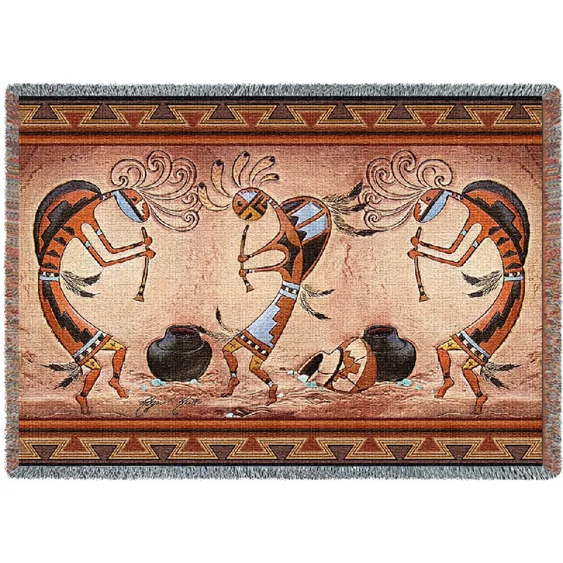 Recycled polyester blankets for an eco - conscious optionRecycled polyester blankets for an eco - conscious optionKokopelli Pot Dance Blanket Recycled polyester blankets for an eco - conscious optionRecycled polyester blankets for an eco - conscious optionKokopelli Pot Dance Blanket