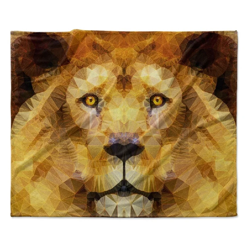Recycled polyester blankets for an eco - conscious optionRecycled polyester blankets for an eco - conscious optionKESS InHouse Ancello "Lion King" Fleece Blanket - Multi-color - 80" x 60" Recycled polyester blankets for an eco - conscious optionRecycled polyester blankets for an eco - conscious optionKESS InHouse Ancello "Lion King" Fleece Blanket - Multi-color - 80" x 60"