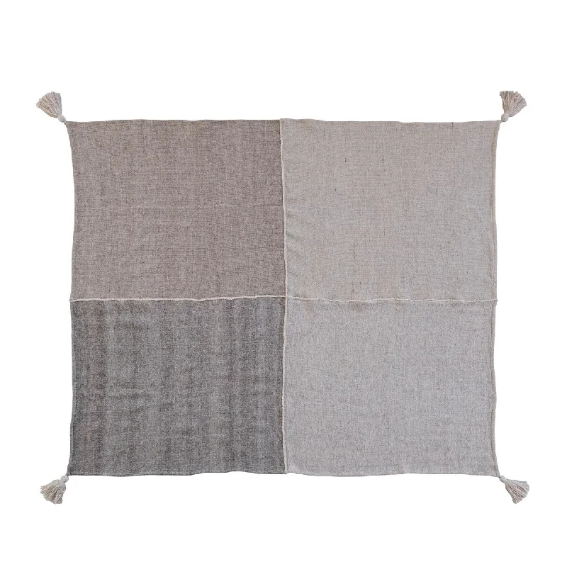 Queen - size blankets for standard - sized bedsQueen - size blankets for standard - sized bedsWoven Wool Blend Patchwork Throw Blanket with Tassels Queen - size blankets for standard - sized bedsQueen - size blankets for standard - sized bedsWoven Wool Blend Patchwork Throw Blanket with Tassels