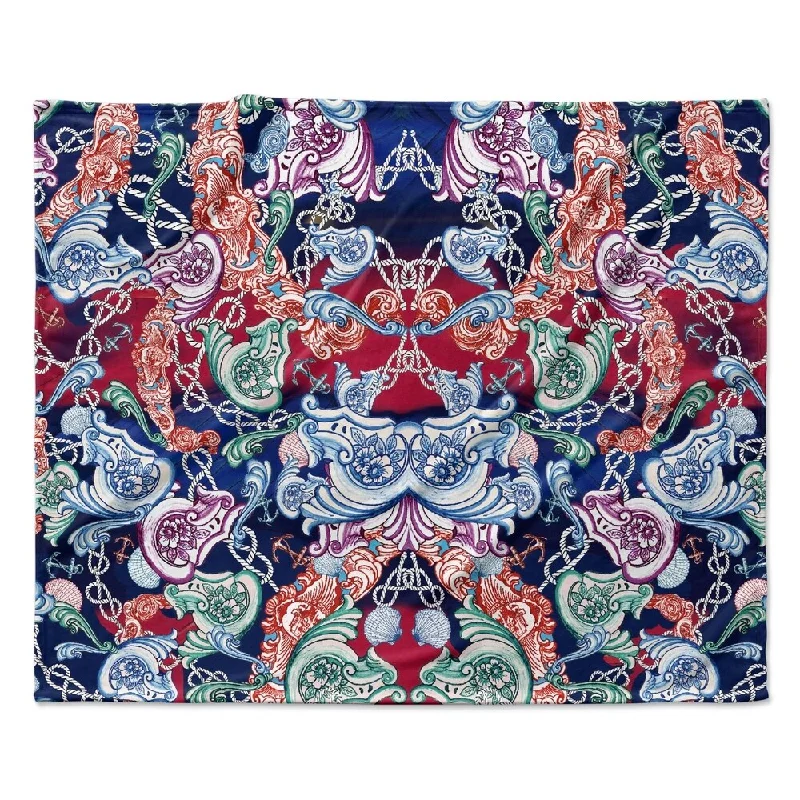 Recycled polyester blankets for an eco - conscious optionRecycled polyester blankets for an eco - conscious optionKESS InHouse Fernanda Sternieri "Barroque Sea" Fleece Blanket - Multi-color - 60" x 50" Recycled polyester blankets for an eco - conscious optionRecycled polyester blankets for an eco - conscious optionKESS InHouse Fernanda Sternieri "Barroque Sea" Fleece Blanket - Multi-color - 60" x 50"