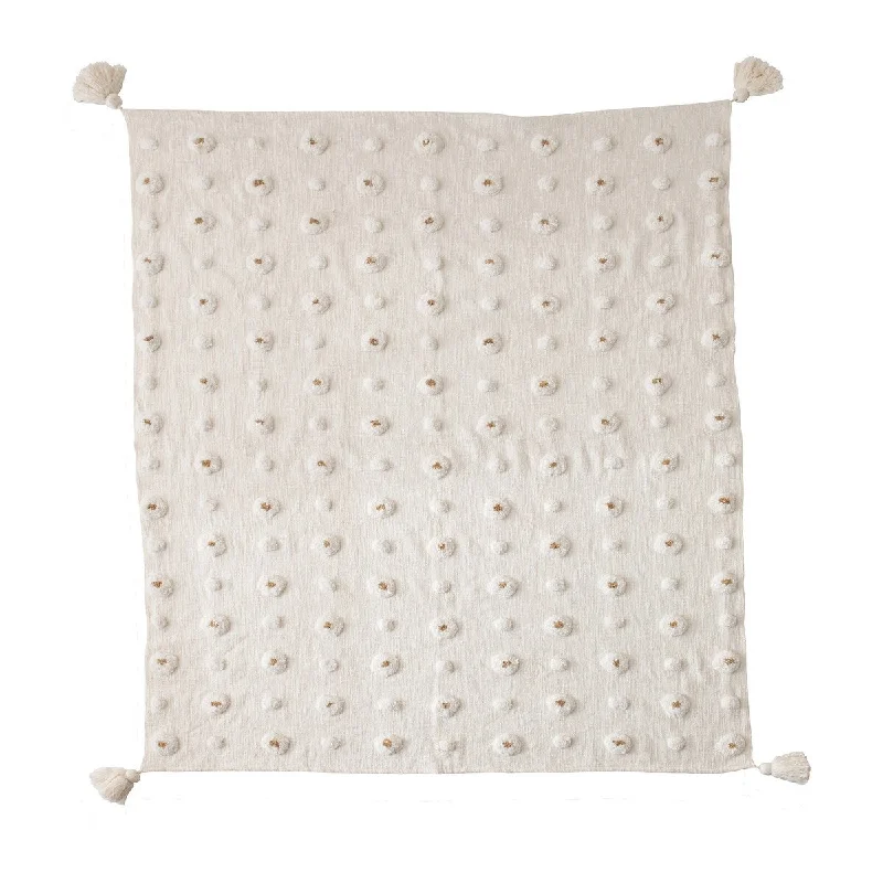 Silk blankets with a smooth and elegant touchSilk blankets with a smooth and elegant touchCotton Tufted Throw with Tassels, White & Gold Color Silk blankets with a smooth and elegant touchSilk blankets with a smooth and elegant touchCotton Tufted Throw with Tassels, White & Gold Color