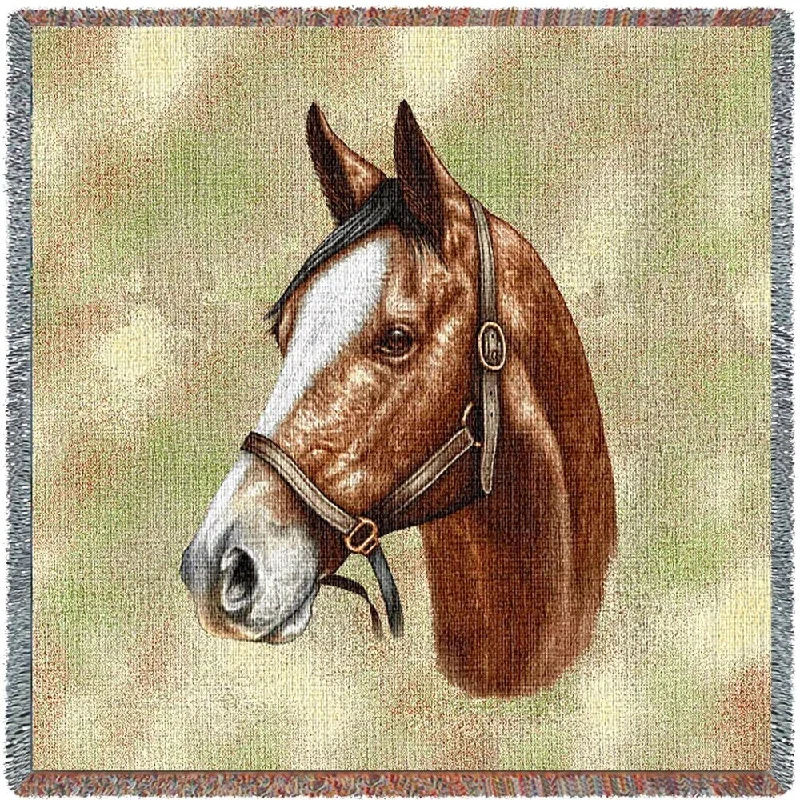 Recycled polyester blankets for an eco - conscious optionRecycled polyester blankets for an eco - conscious optionThoroughbred Horse Light Brown Small Blanket