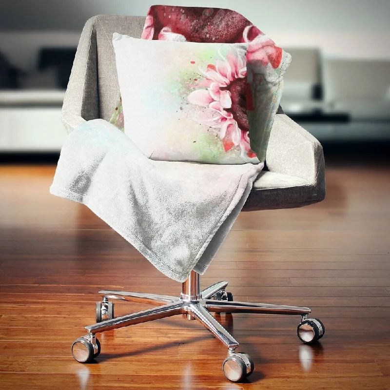 Linen blankets with a rustic and textured lookLinen blankets with a rustic and textured lookDesignart 'Beautiful Pink Sunflower Watercolor' Flowers Throw Blanketwork Linen blankets with a rustic and textured lookLinen blankets with a rustic and textured lookDesignart 'Beautiful Pink Sunflower Watercolor' Flowers Throw Blanketwork