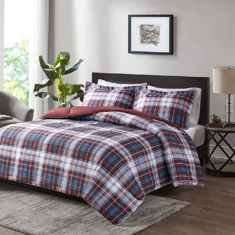 Recycled polyester blankets for an eco - conscious optionRecycled polyester blankets for an eco - conscious optionTwin/ Twin XL Plaid Comforter Set Red Recycled polyester blankets for an eco - conscious optionRecycled polyester blankets for an eco - conscious optionTwin/ Twin XL Plaid Comforter Set Red