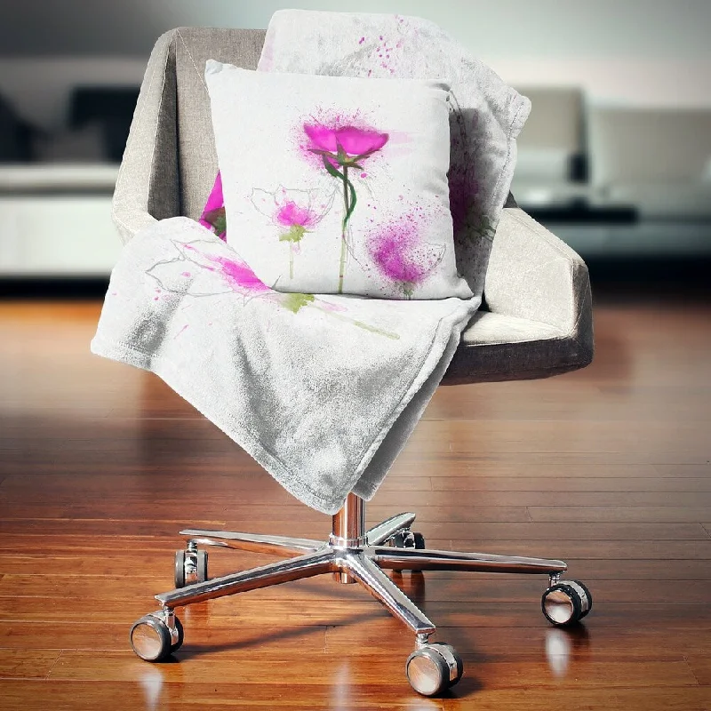 Queen - size blankets for standard - sized bedsQueen - size blankets for standard - sized bedsDesignart 'Watercolor Purple Daisy Flowers' Floral Throw Blanket Queen - size blankets for standard - sized bedsQueen - size blankets for standard - sized bedsDesignart 'Watercolor Purple Daisy Flowers' Floral Throw Blanket