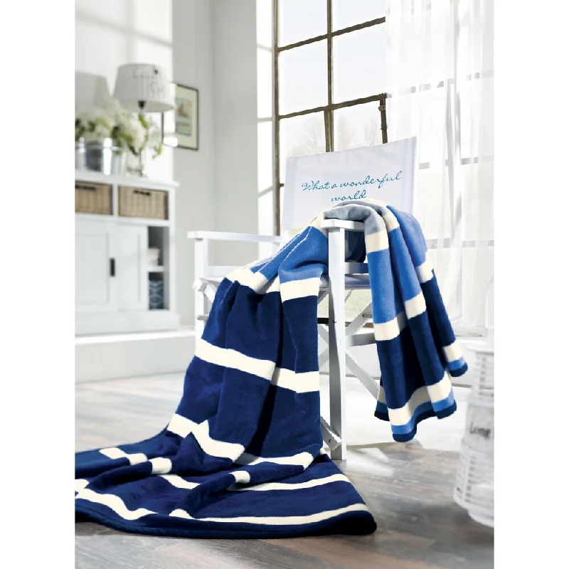 King - size blankets to cover large beds comfortablyKing - size blankets to cover large beds comfortablyIBENA Sorrento Coast Stripe Oversize Throw - Blue/White King - size blankets to cover large beds comfortablyKing - size blankets to cover large beds comfortablyIBENA Sorrento Coast Stripe Oversize Throw - Blue/White