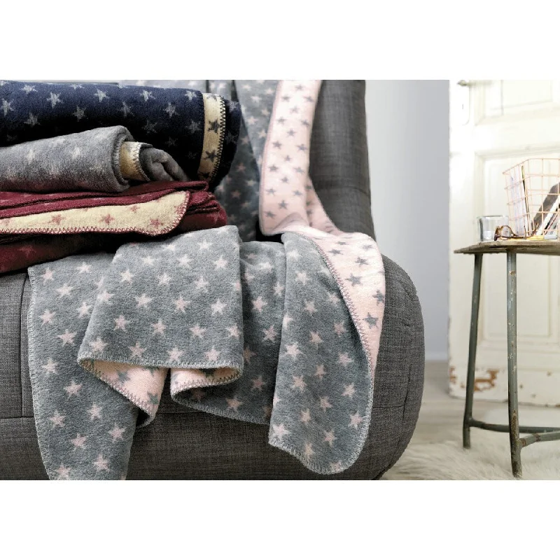 Chenille blankets with a thick and fuzzy textureChenille blankets with a thick and fuzzy textureIBENA Messina Stars Reversible Throw Blanket Chenille blankets with a thick and fuzzy textureChenille blankets with a thick and fuzzy textureIBENA Messina Stars Reversible Throw Blanket