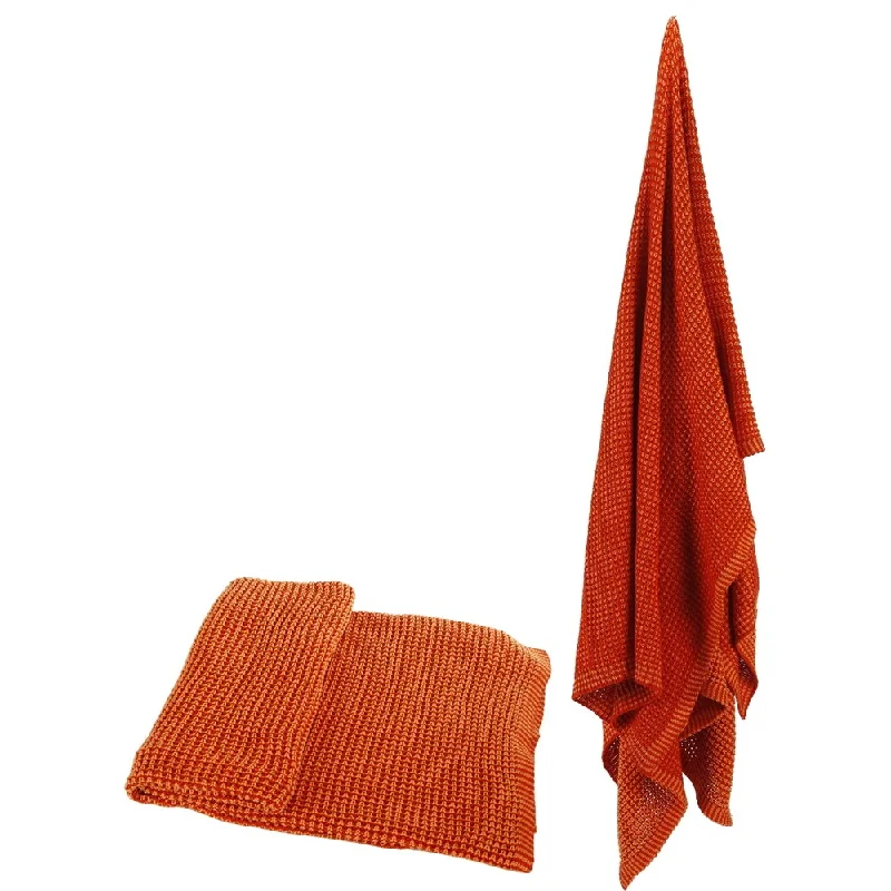 Linen blankets with a rustic and textured lookLinen blankets with a rustic and textured look100-percent Cotton Orange Throw Linen blankets with a rustic and textured lookLinen blankets with a rustic and textured look100-percent Cotton Orange Throw